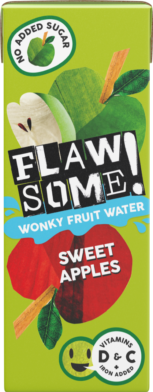 FLAWSOME! Sweet Apples Wonky Fruit Water 200ml