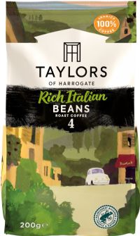 TAYLORS OF HARROGATE Rich Italian Roast Coffee Beans 200g