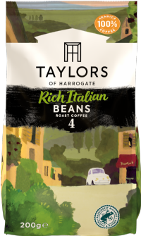 TAYLORS OF HARROGATE Rich Italian Roast Coffee Beans 200g