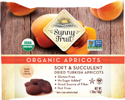 SUNNY FRUIT Organic Dried Apricots 50g