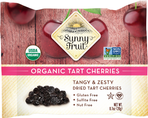SUNNY FRUIT Organic Dried Tart Cherries 20g