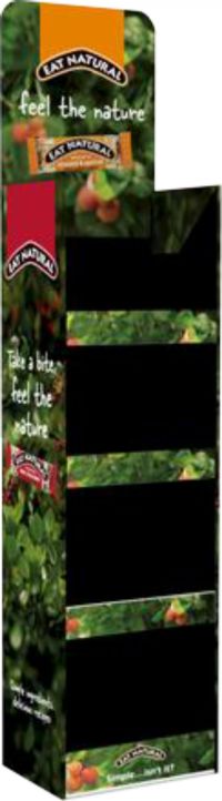 EAT NATURAL Narrow Floor Standing Display Unit