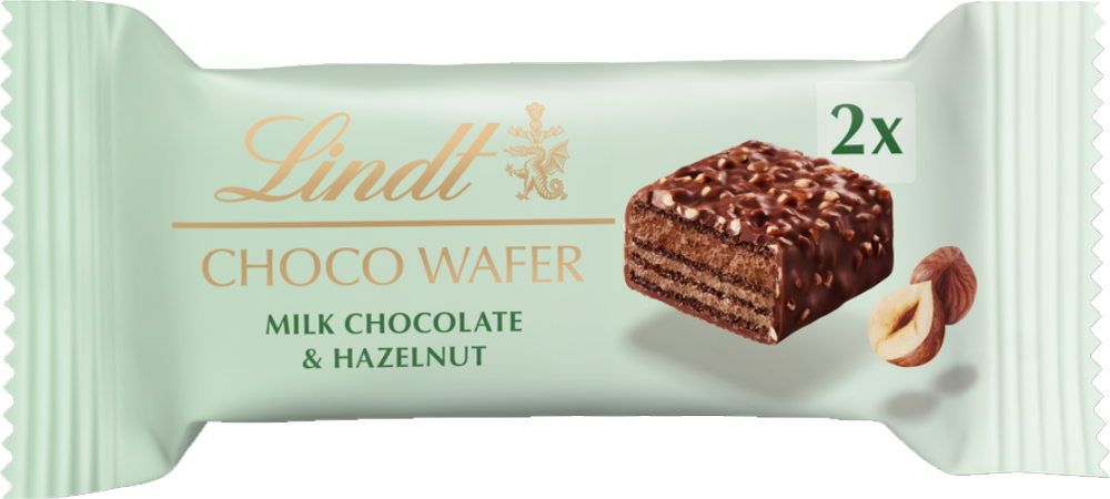 Lindt Choco Wafer - Milk Chocolate & Hazelnuts 30g