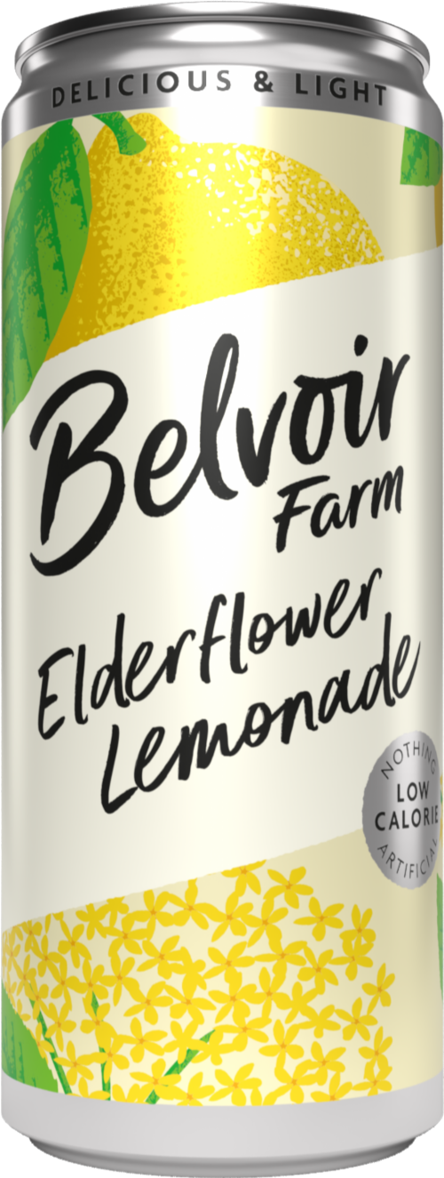 BELVOIR Delicious and Light Elderflower Lemonade - Can 330ml
