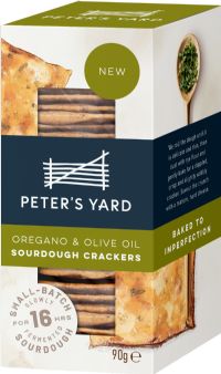 PETER'S YARD Oregano & Olive Oil Sourdough Crackers 90g