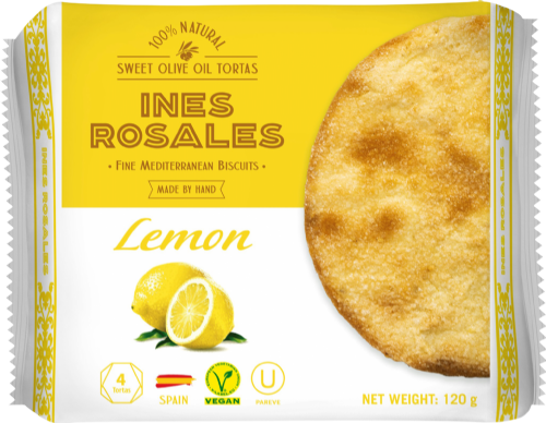INES ROSALES Sweet Olive Oil Tortas With Lemon 120g