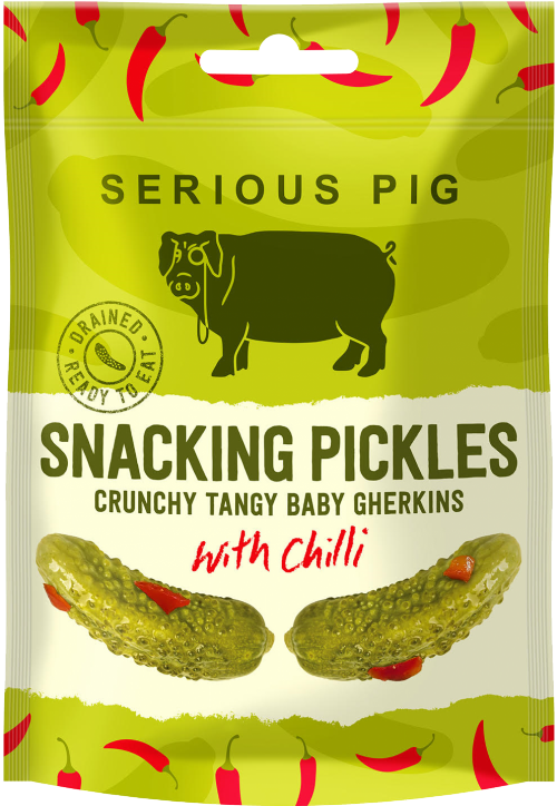 SERIOUS PIG Snacking Pickles with Chilli 40g