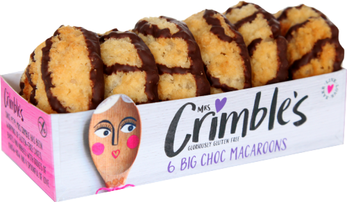 MRS CRIMBLE'S 6 Big Chocolate Macaroons 195g