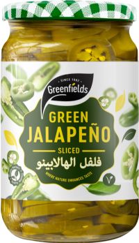 GREENFIELDS Green Jalapeños - Sliced 720g