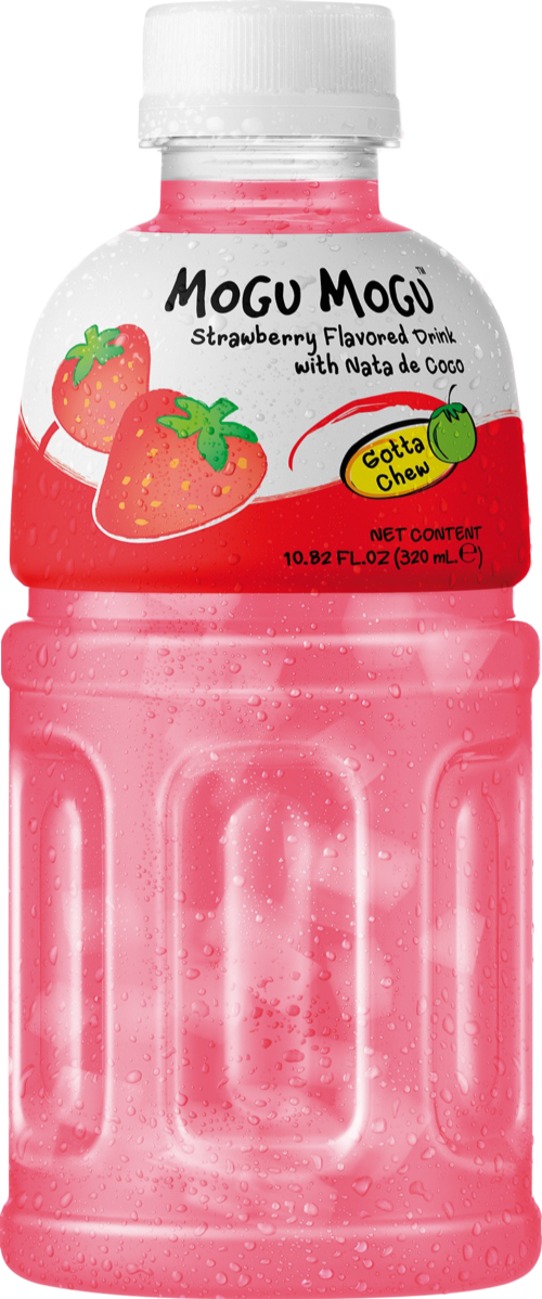 MOGU MOGU Strawberry Flavoured Drink with Nata de Coco 320ml