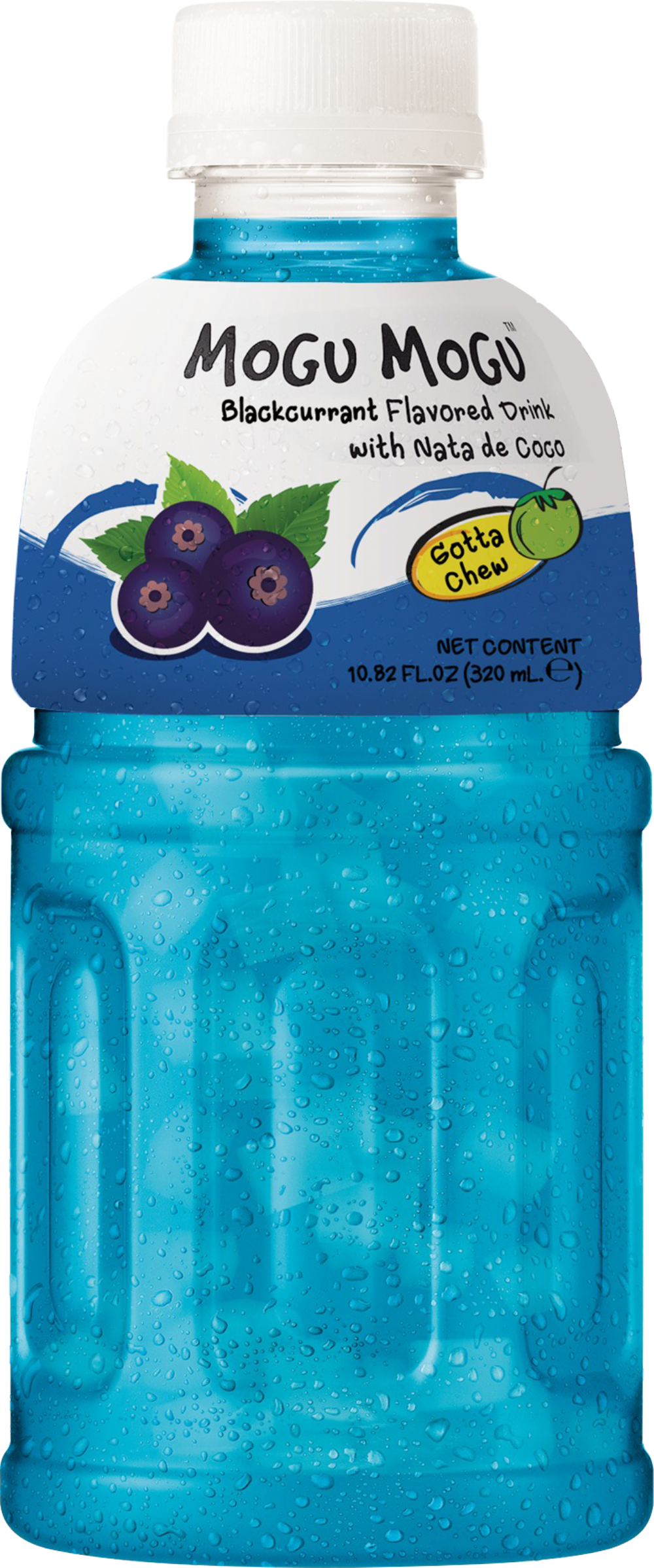 Mogu Mogu Blackcurrant Flavoured Drink with Nata de Coco 320ml