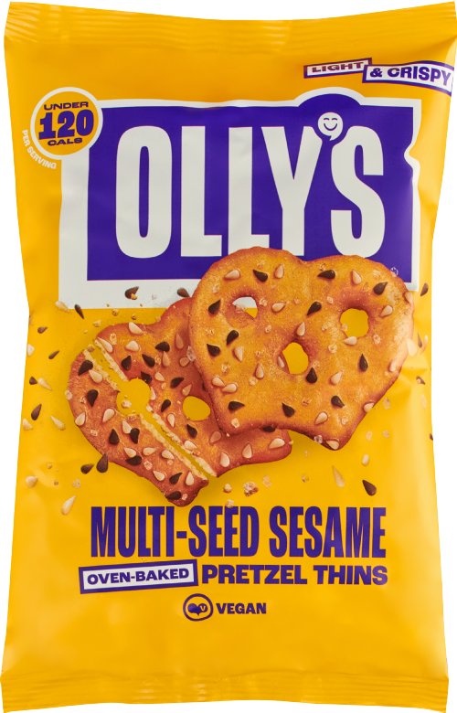 OLLY'S Pretzel Thins - Multi-Seed Sesame 140g