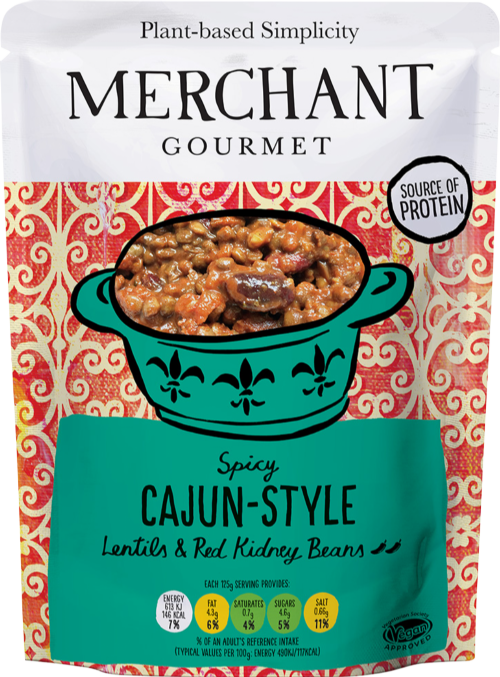 MERCHANT GOURMET Spicy Cajun-Style Lentils & Beans 250g