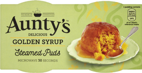 AUNTY'S Golden Syrup Steamed Puds (2x95g)