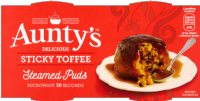 AUNTY'S Sticky Toffee Steamed Puds (2x95g)