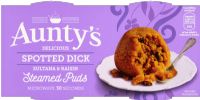 AUNTY'S Spotted Dick Steamed Puds (2x95g)
