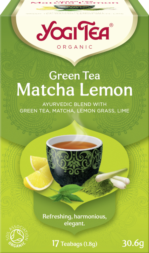 YOGI TEA Green Tea Matcha Lemon - 17 Teabags 30.6g