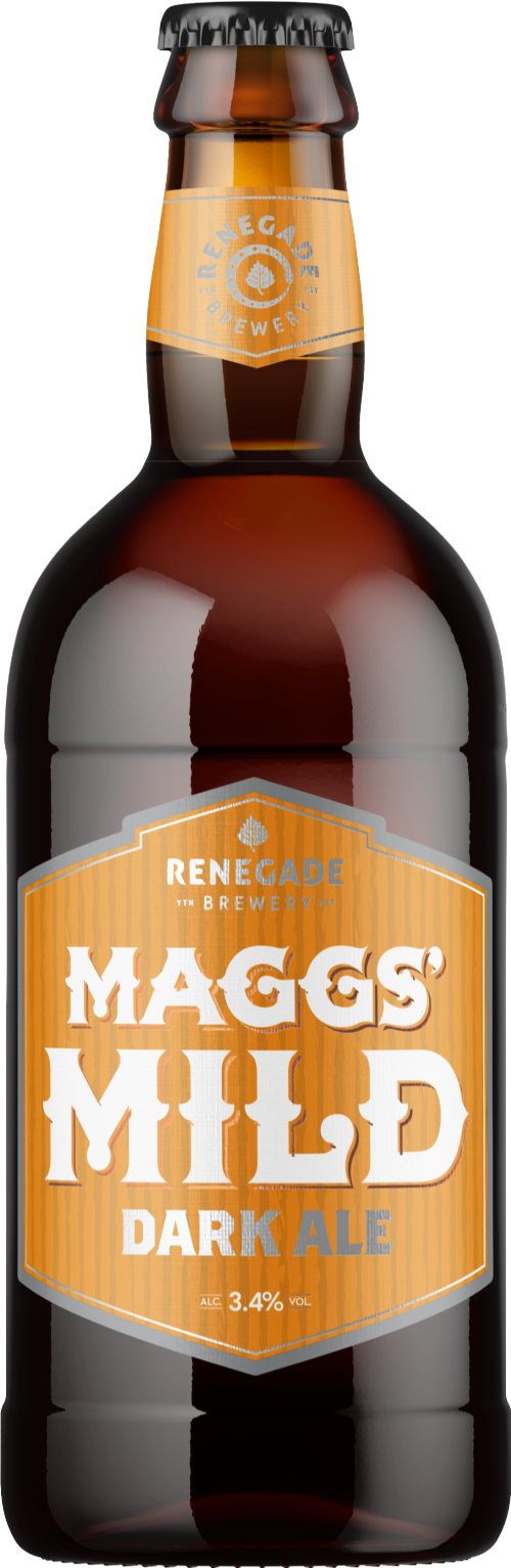 RENEGADE BREWERY Maggs' Mild Dark Ale 3.5% ABV 500ml
