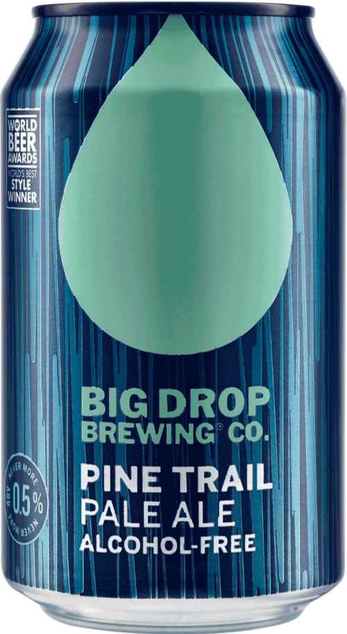 BIG DROP BREWING CO. Pine Trail Pale Ale 0.5% ABV 330ml