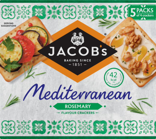 JACOB'S Mediterranean Crackers - Rosemary Flavour 190g