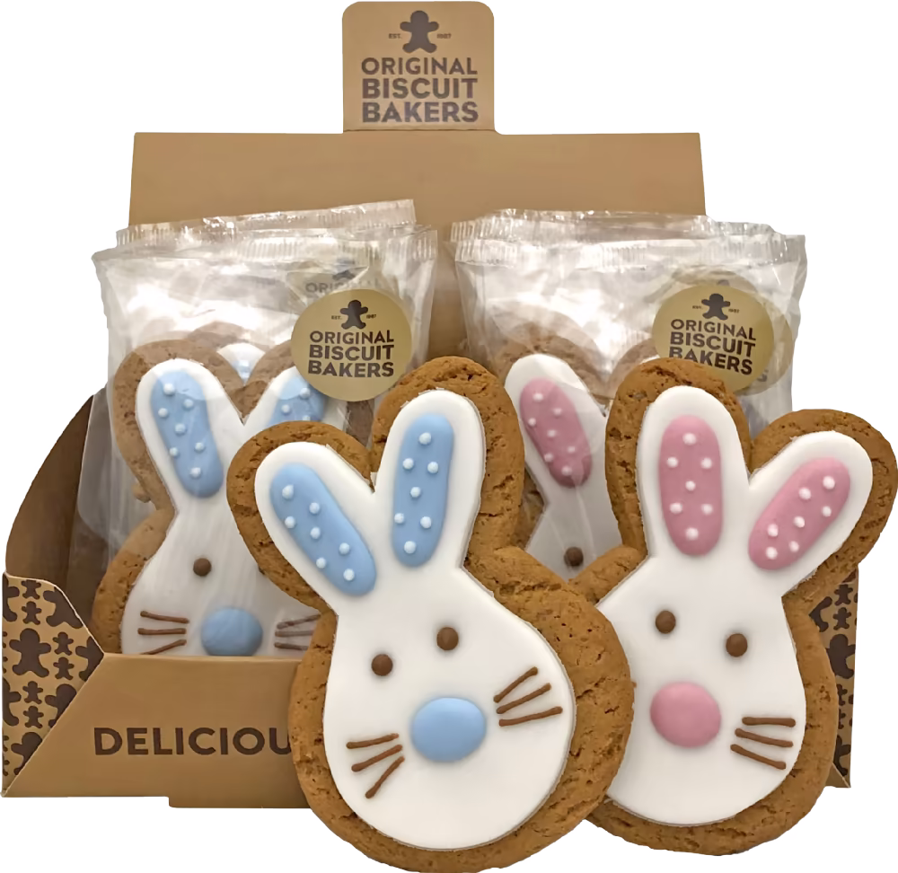 ORIGINAL BISCUIT BAKERS Mr & Mrs Bunny Gingerbread 60g
