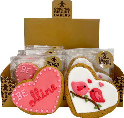 ORIGINAL BISCUIT BAKERS Be Mine Heart/Love Birds Gingerbread