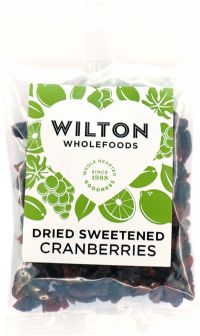 WILTON WHOLEFOODS Dried Sweetened Cranberries 100g