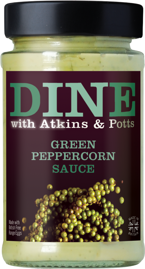 ATKINS & POTTS Green Peppercorn Sauce 185g