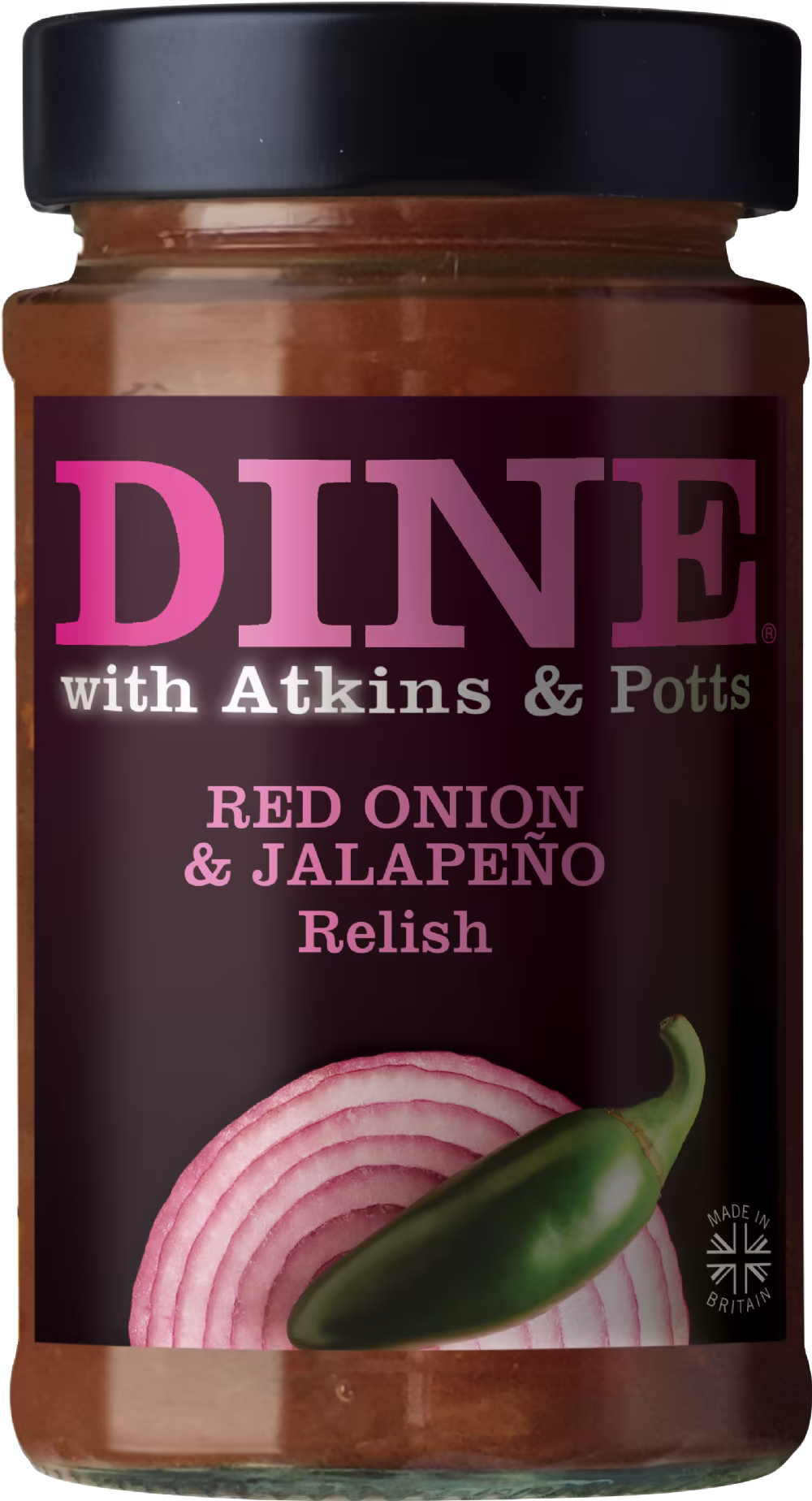 DINE Red Onion & Jalapeno Relish 215g