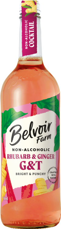 BELVOIR Non-Alcoholic Rhubarb & Ginger G&T 750ml