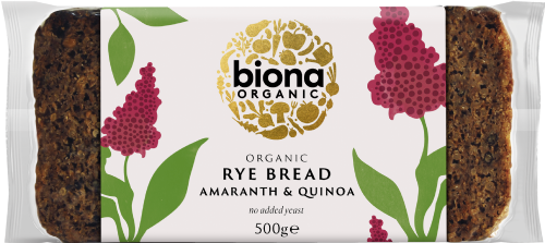 BIONA Organic Rye, Amaranth & Quinoa Bread 500g