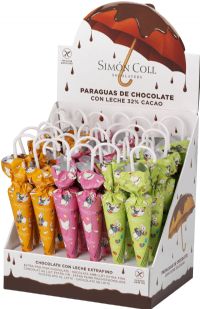 SIMON COLL Milk Chocolate Umbrellas - Easter Wrap 35g