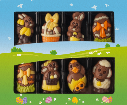WEIBLER Chocolate Easter Figures - 8 pieces 80g