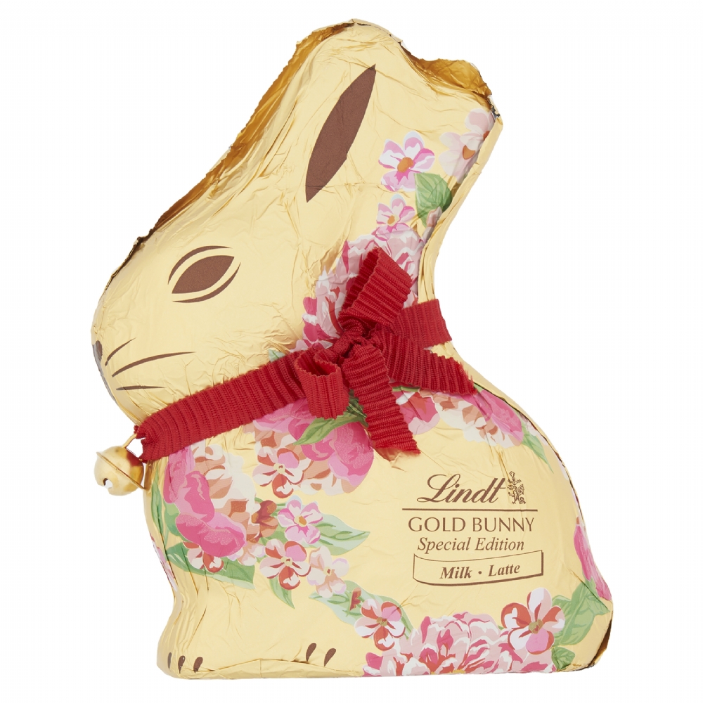 Lindt Gold Bunny Assorted Floral Designs - Milk Chocolate 200g