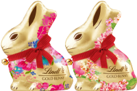 LINDT Gold Bunny Assorted Floral Designs - Milk Chocolate 200g