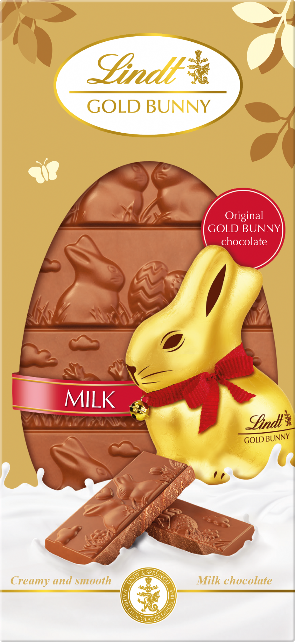 Lindt Gold Bunny Milk Chocolate Bar 120g