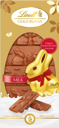 LINDT Gold Bunny Milk Chocolate Bar 120g