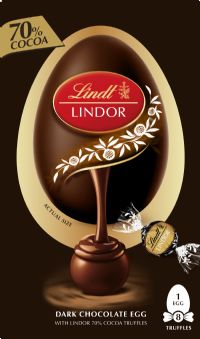LINDT Lindor Dark Chocolate Egg with Dark 70% Truffles 260g
