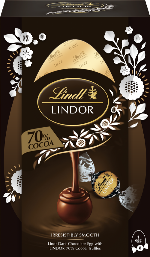 LINDT Lindor Shell Egg with Dark 70% Truffles 260g