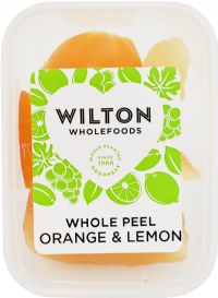 WILTON WHOLEFOODS Whole Orange & Lemon Peel 125g