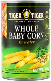 TIGER TIGER Whole Baby Corn in Water 425g