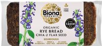 BIONA Organic Rye, Chia & Flax Seed Bread 500g