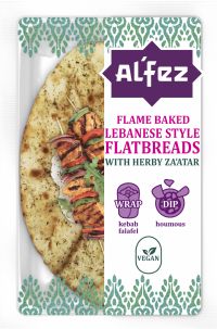 AL'FEZ Flame Baked Lebanese Style Flatbreads with Herby Za'atar 180g