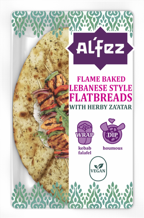 AL'FEZ Flame Baked Lebanese Style Flatbreads 180g