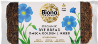 BIONA Organic Rye Omega Golden Linseed Bread 500g
