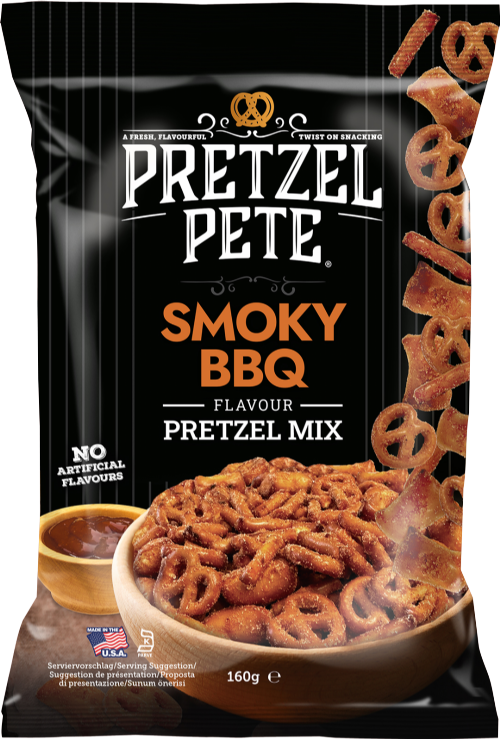 PRETZEL PETE Smoky BBQ Flavour Pretzel Mix 160g