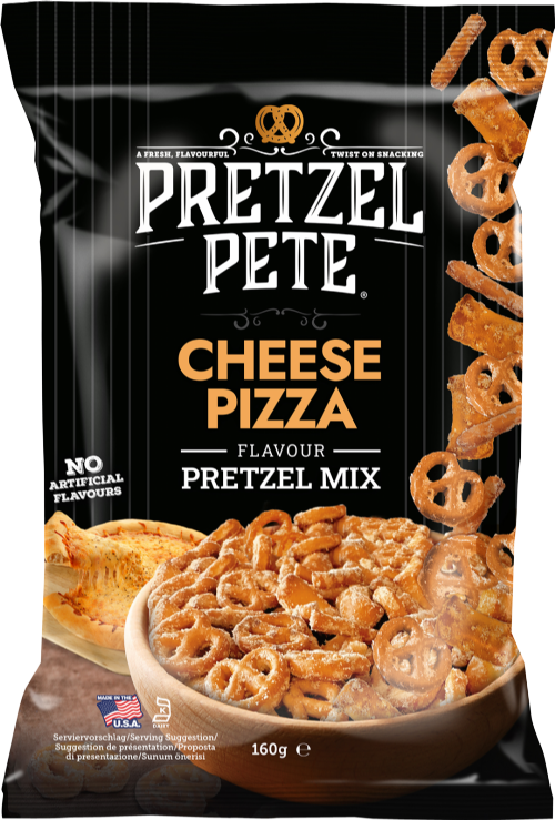 PRETZEL PETE Cheese Pizza Flavour Pretzel Mix 160g
