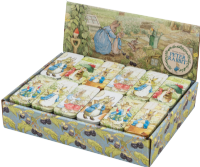 TIN TREATS Beatrix Potter Peter Rabbit Mini Slider Tin with Raspberry Millions 12g