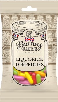 BARNEY JACK'S Liquorice Torpedoes 145g