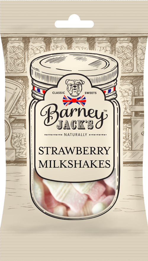 BARNEY JACK'S Strawberry Milkshakes 145g